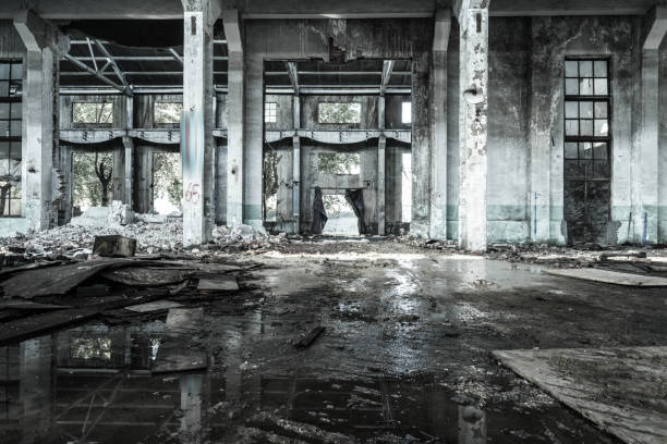 istock old factory buildings destroyed 845168740