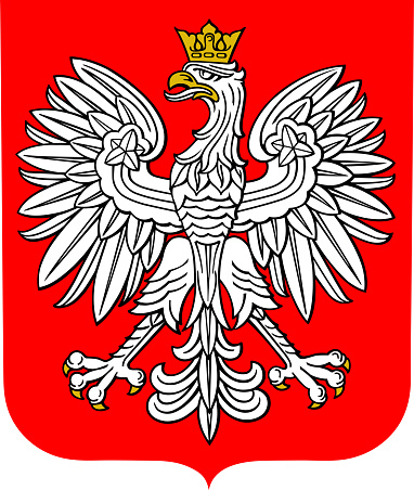 Coat of arms of Poland, vector illustration.