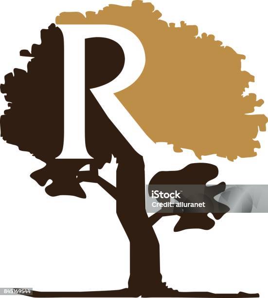 Tree With Initals R S Tree Letter R Stock Illustration - Download Image Now - Agriculture ...