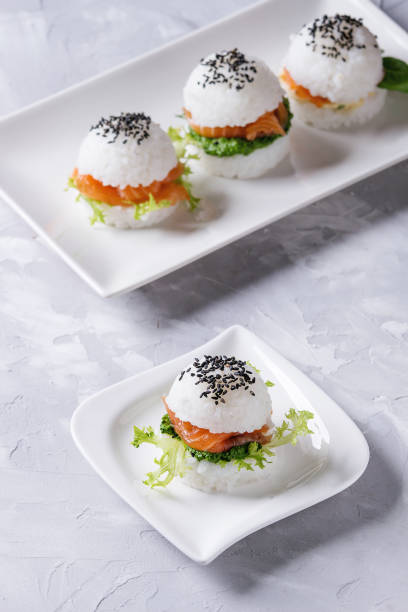 istock Rice sushi burgers 845178924
