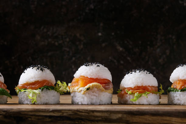 istock Rice sushi burgers 845178946
