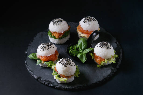 istock Rice sushi burgers 845178952