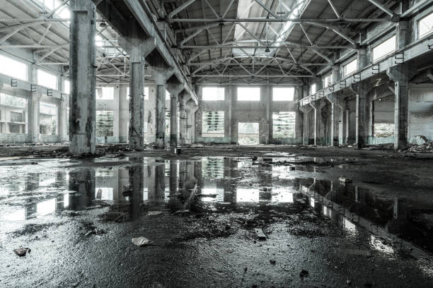 istock old factory buildings destroyed 845179958