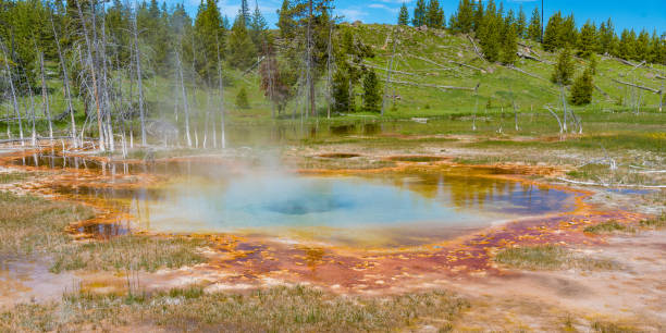 istock Geothermal spring in Yellowstone National Park 845180206
