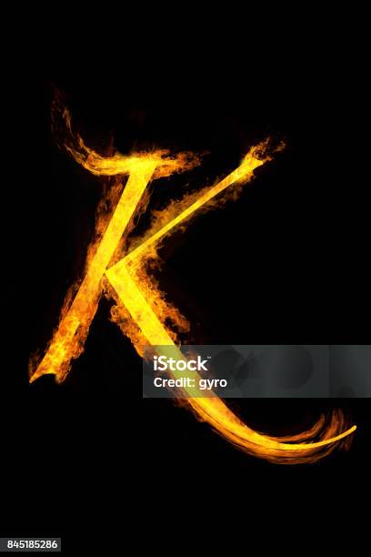 Flame Character Stock Photo - Download Image Now - Alphabet, Burning, Capital Letter