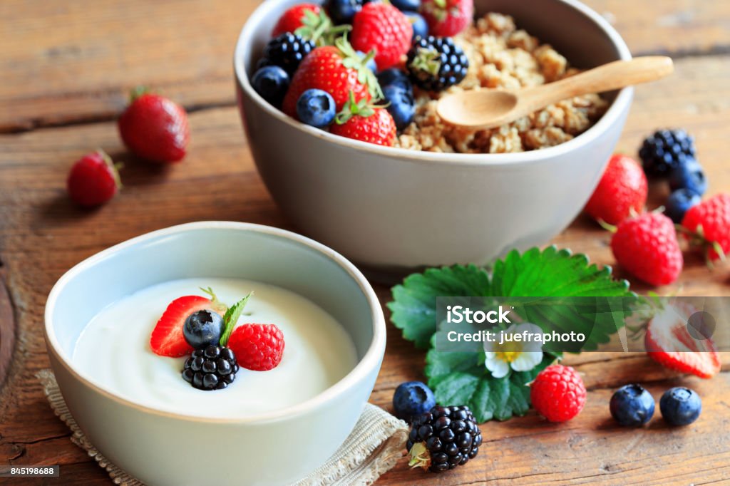 healthy breakfast Blueberry Stock Photo