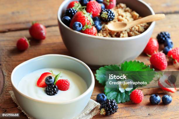 Healthy Breakfast Stock Photo - Download Image Now - Blueberry, Food, Germany