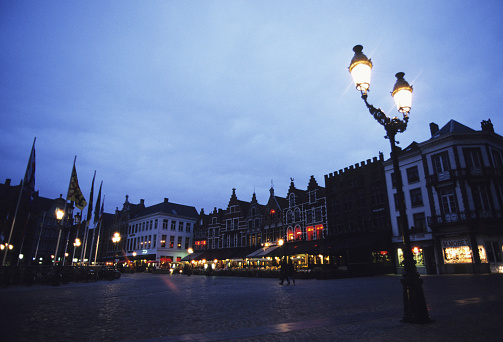 Grand place square at night