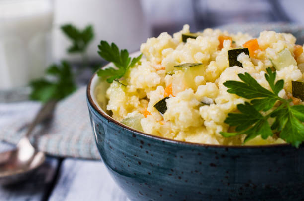 istock Milk porridge with vegetables 845203822