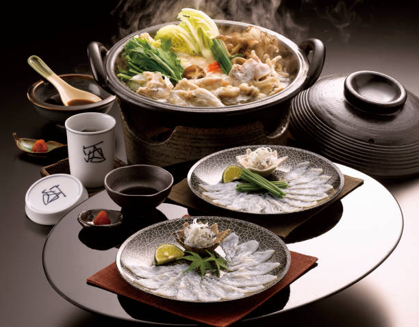 istock Fugu fish stew & Tora fugu sashimi 845208524