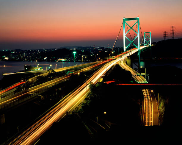 istock Kanmon bridge and the Kyushu Expressway 845225016