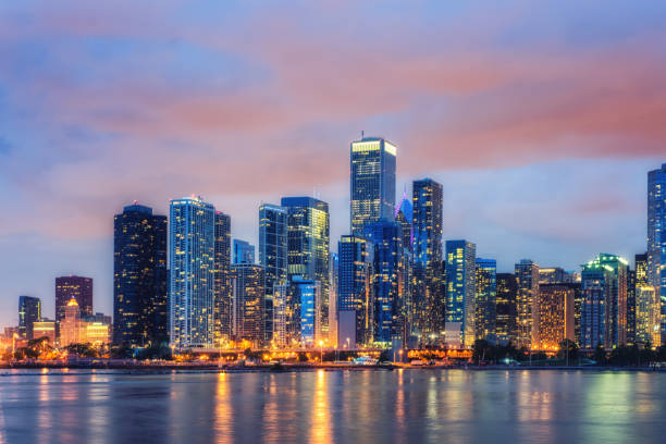 istock Skyscrapers along Lake Michigan 845225038