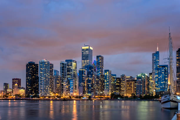istock Skyscrapers along Lake Michigan 845225070