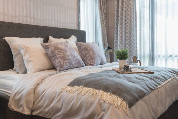 istock luxury bedroom style with set of pillows 845226080