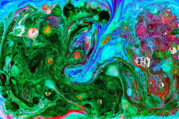 istock Abstract ink in liquid chaos background 845236124