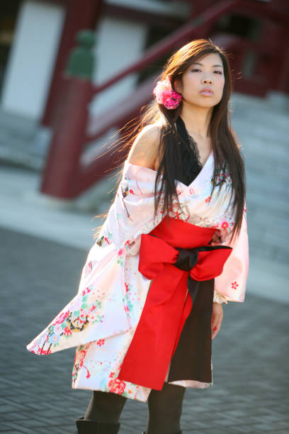 istock Woman wearing kimono 845247184