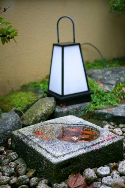 Japanese garden lanterns