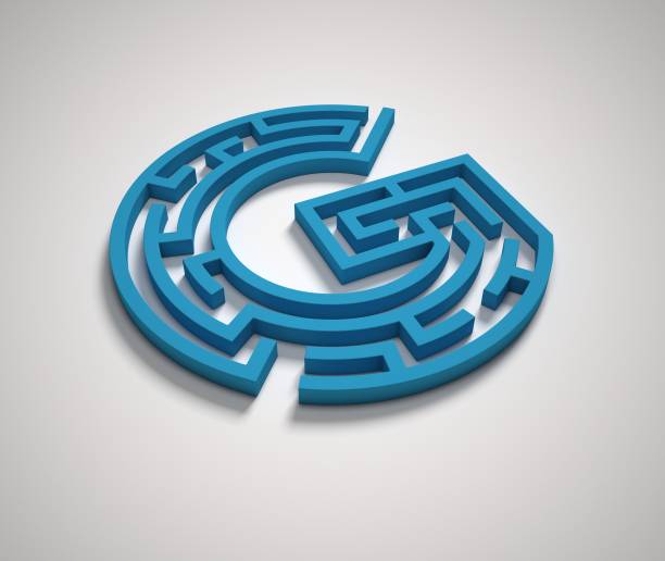 istock Maze font letter G 845259908