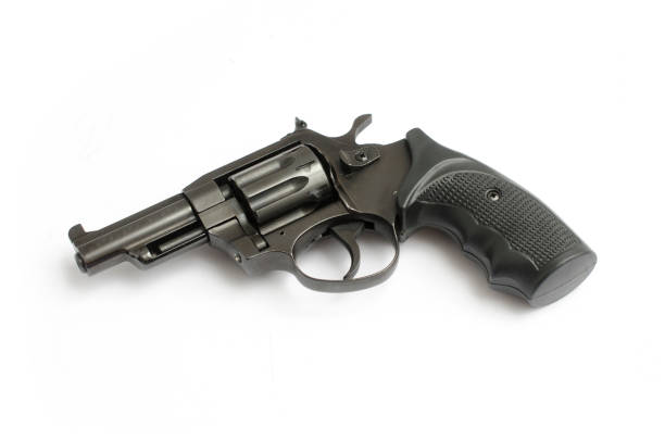 istock black revolver isolated on a white background 845270924