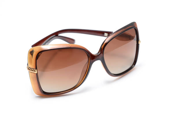 istock women's sunglasses with brown glass isolated on white 845273966