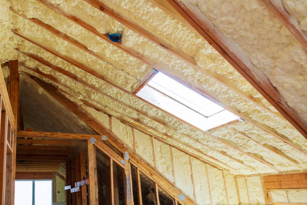istock Inside wall insulation in wooden house, building under construction 845274272