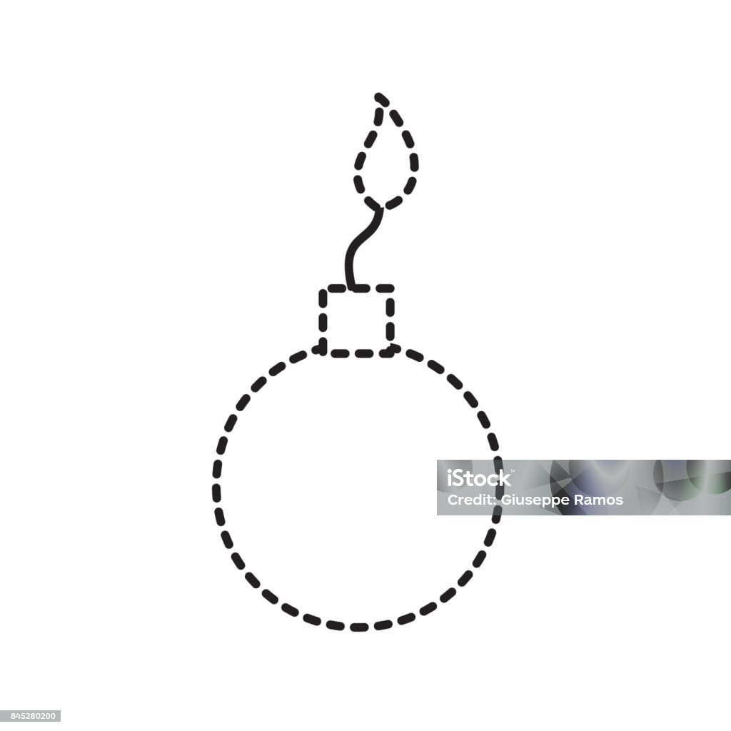 Bomb Explosion Shape Dotted Shape Nuclear Bomb Explosion Dangerous Weapon Stock Illustration ...
