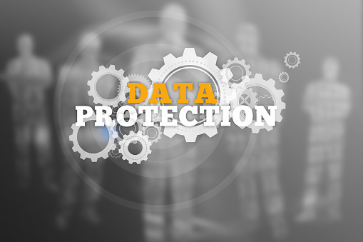Data Protection Text Data Protection Text With Wheels And Cogs Stock Photo - Download Image ...