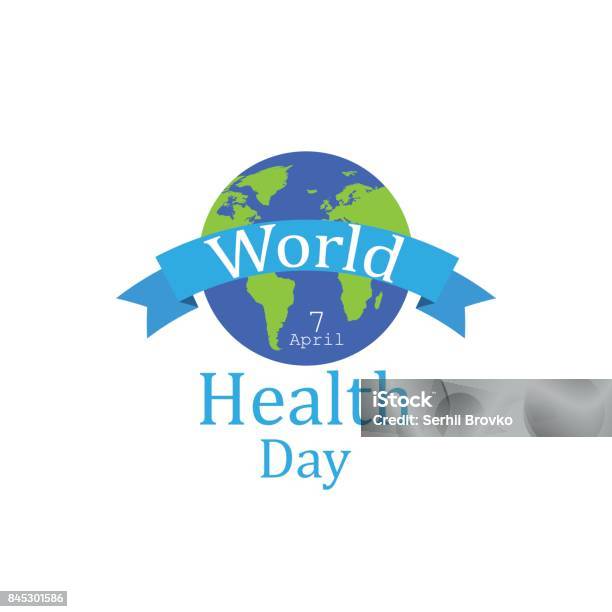World Health Day Concept With Earth Globe Stock Illustration - Download Image Now - Continent - Geographic Area, Map, Number 7