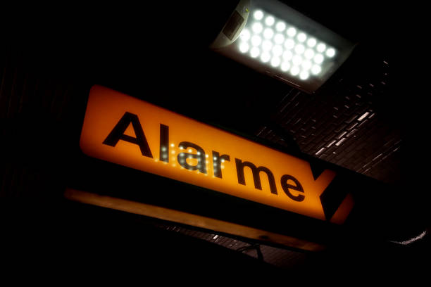 istock Warning sign in the Paris Metro 845307500