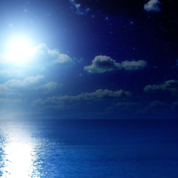 istock Stars rising from a ocean / sea horizon. Elements of this image are my work. 845307814