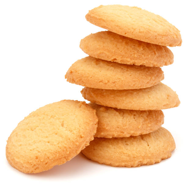 istock stacked short pastry cookies isolated on white background 845313786