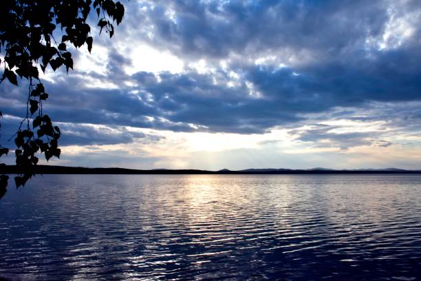 istock evening lake in cloudy weather 845316622