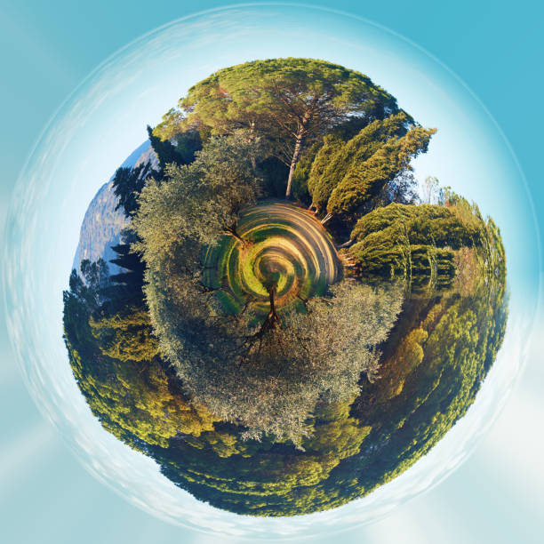 istock Panorama of Lourmarin park 845326112