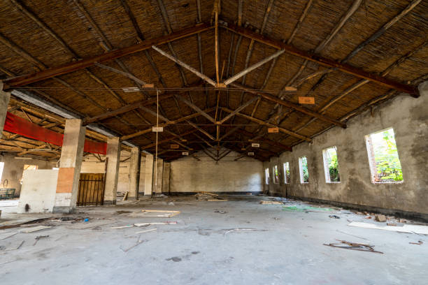 istock old factory buildings destroyed 845329140
