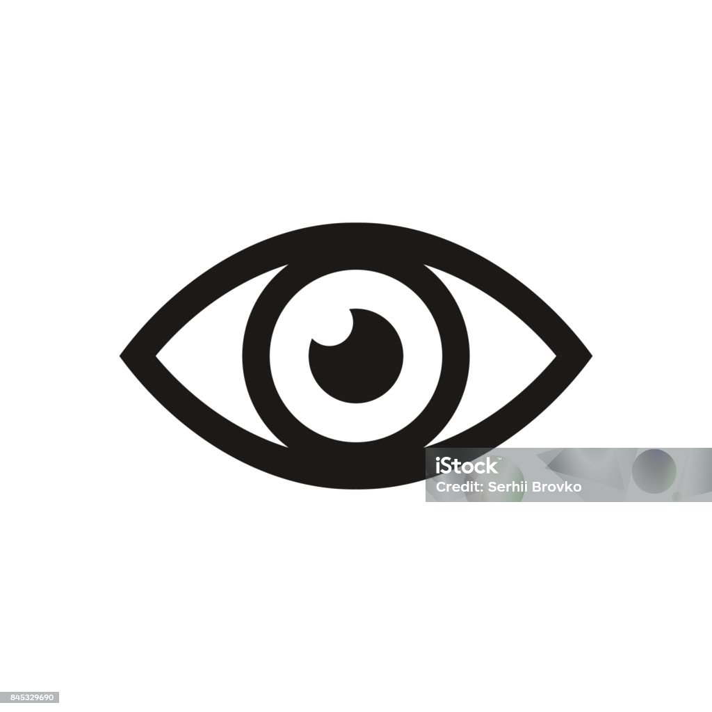 Eye icon. Vector illustration. Eye stock vector