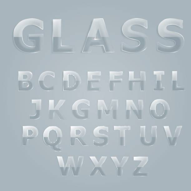 istock Glass letters of the alphabet 845329846