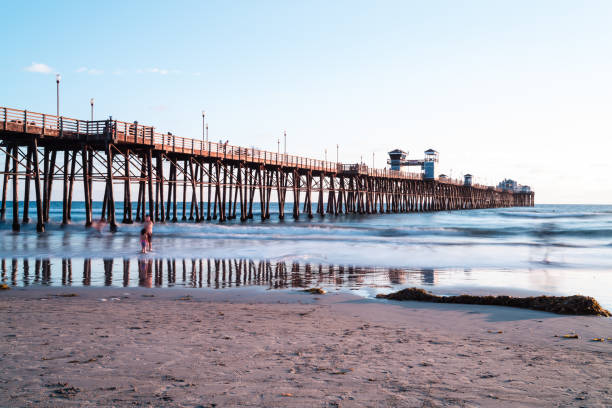 oceanside pier, kalifornia, stany zjednoczone - cpl_& zdjęcia i obrazy z banku zdjęć