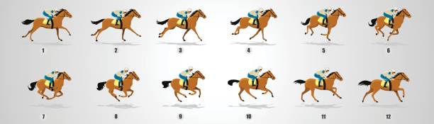 ilustraciones, imágenes clip art, dibujos animados e iconos de stock de jinete del caballo ciclo - wrexham