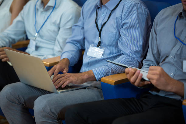istock Business executives participating in a business meeting using electronic devices 845387260