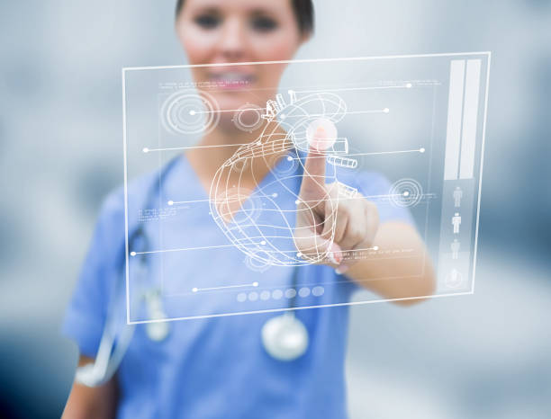 istock Female cardiologist touching a medical interface 845403008