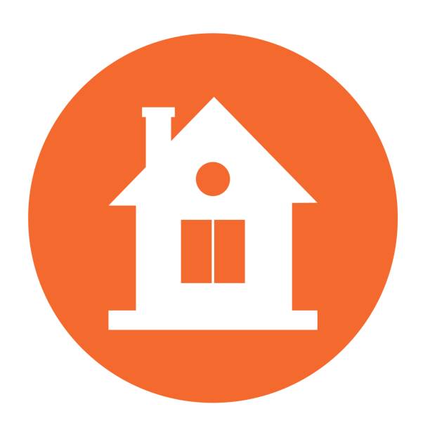 house shape icon house shape icon over white background. vector illustration neighborhood crime watch stock illustrations