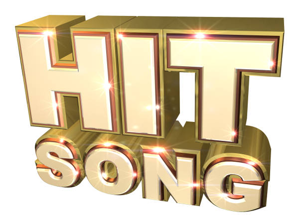 istock Shiny Golden Hit Song logo - 3d illustration 845405712