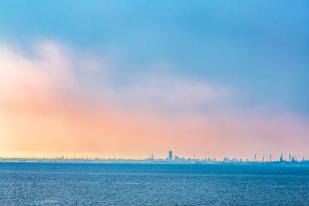 The sea at dusk