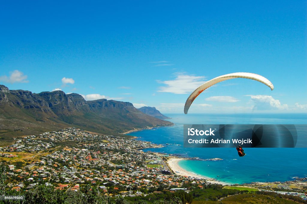 Paragliding - Kapstadt - Südafrika - Lizenzfrei Kapstadt Stock-Foto