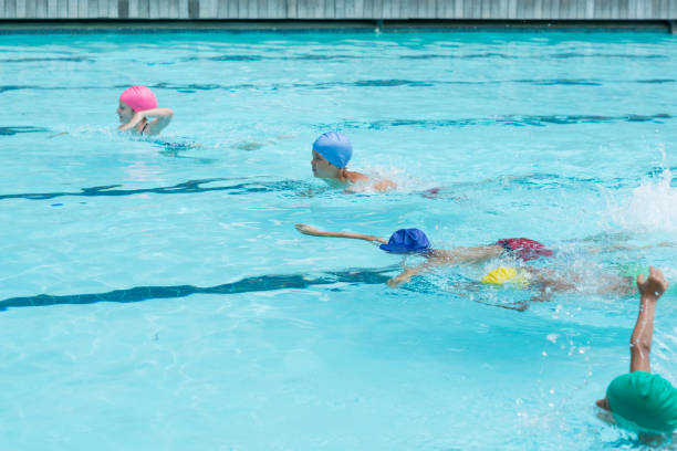 istock Children swimming in pool 845422716