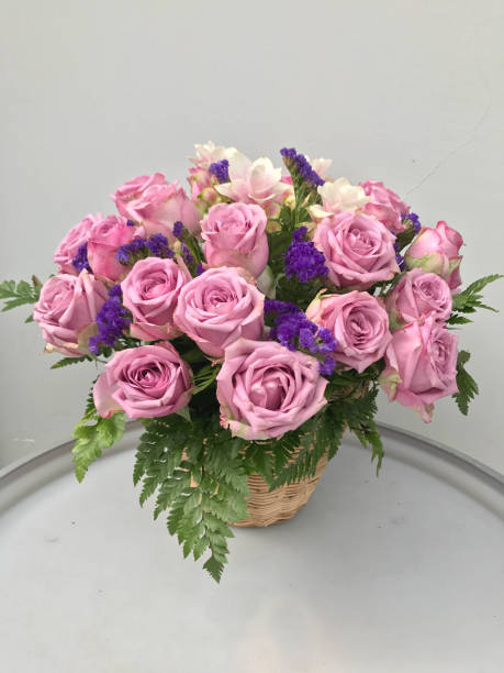 istock Purple rose bouquet 845426300