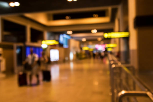 istock Blur airport with bokeh background 845438768