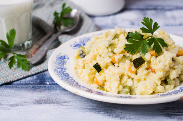 istock Milk porridge with vegetables 845440862