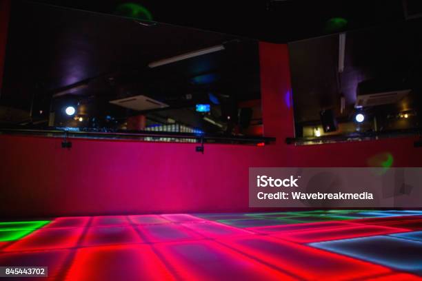 Red Illuminated Disco Dance Floor Stock Photo - Download Image Now - Dance Floor, Nightclub, Empty