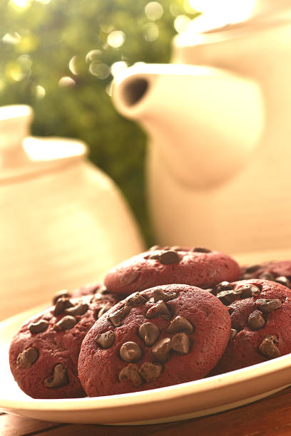Red Velvet Chocolate Chip Cookies